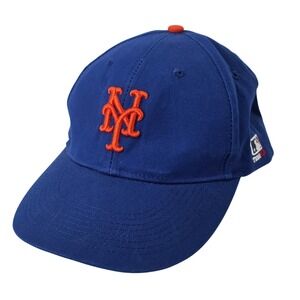 New York Mets Hat Team MLB OC Sports Blue Orange Adjustable Baseball Cap OSFM